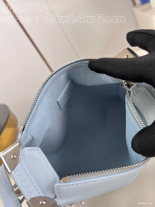 WIS Trunk LOUIS PM-21*14*6CM VUITTON Side 0823